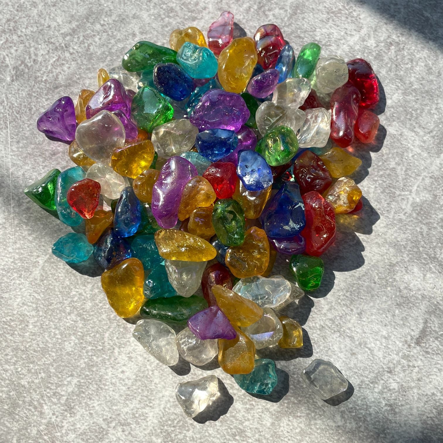 Mixed Aura Coated Large Chips - 200g Mixed Aura Coated Large Chips - 200g